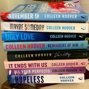 Colleen Hoover books-8 titles.